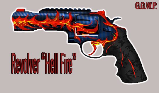 Серверная модель револьвера "Адское пламя" (светится в темноте)