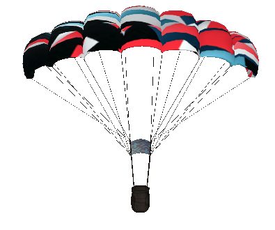 Модель парашюта "Point disarray"