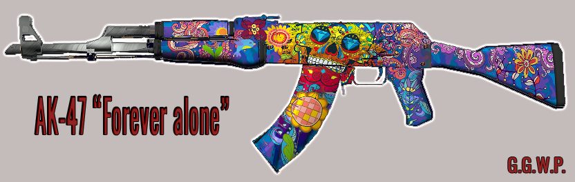 Серверная модель AK-47 "Навсегда в покое"