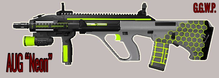 Серверная модель AUG "Неон" (светится в темноте)